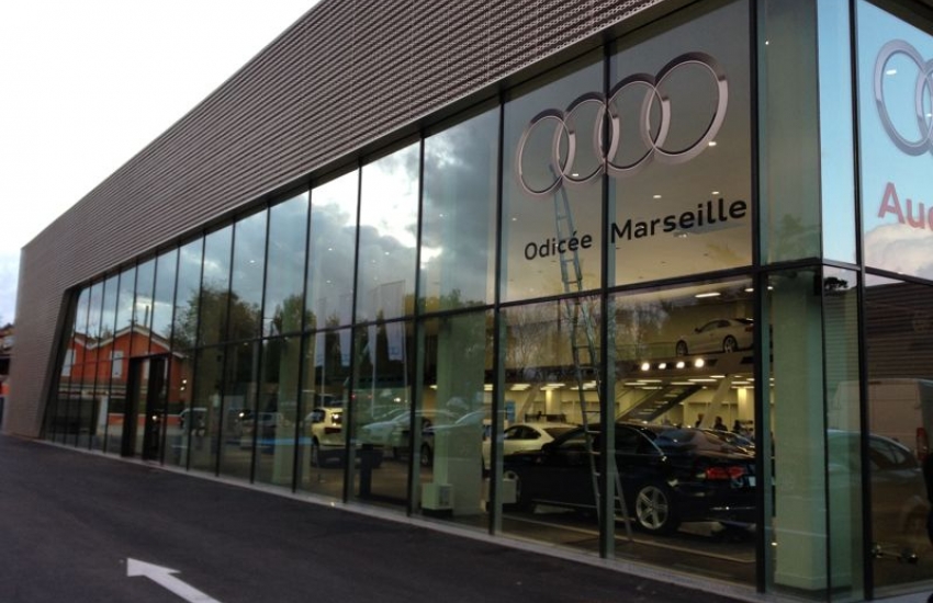 Entretien de la surface de vente Audi Odicée à Marseille
